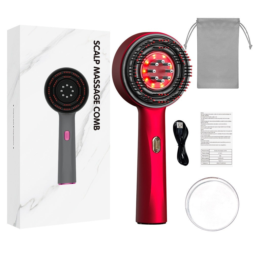 **Red Light Scalp Massage Comb**