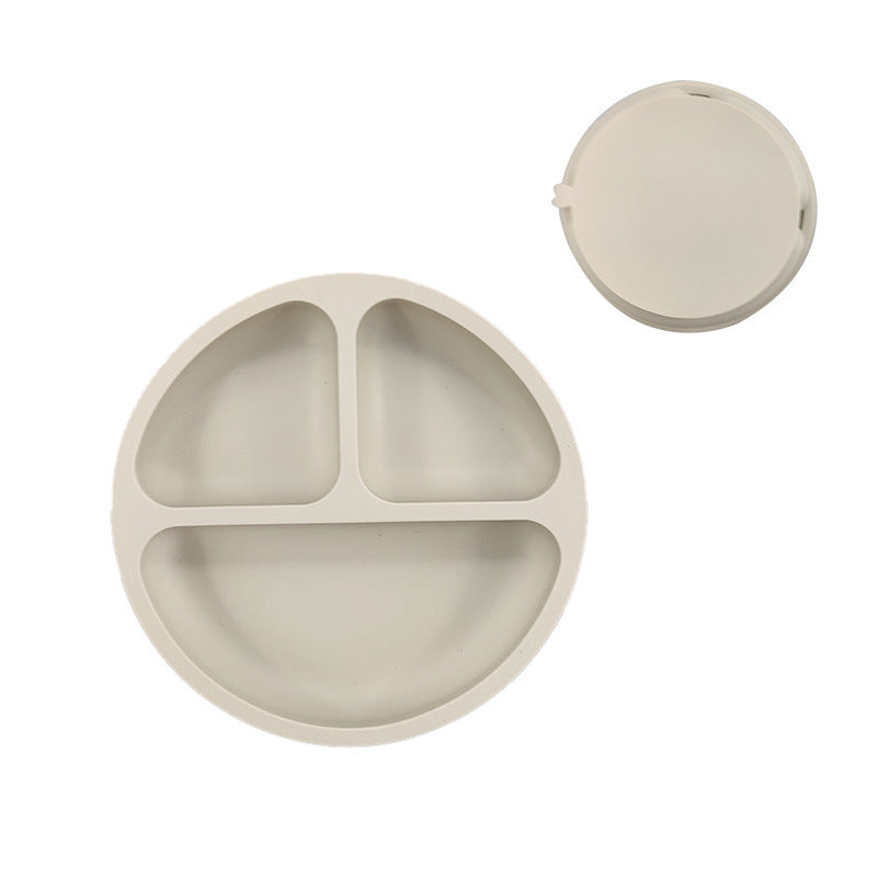Baby Silicone Divided Suction Plate – Smiley Face Design