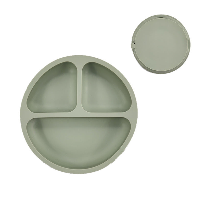 Baby Silicone Divided Suction Plate – Smiley Face Design