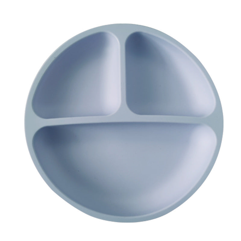 Baby Silicone Divided Suction Plate – Smiley Face Design