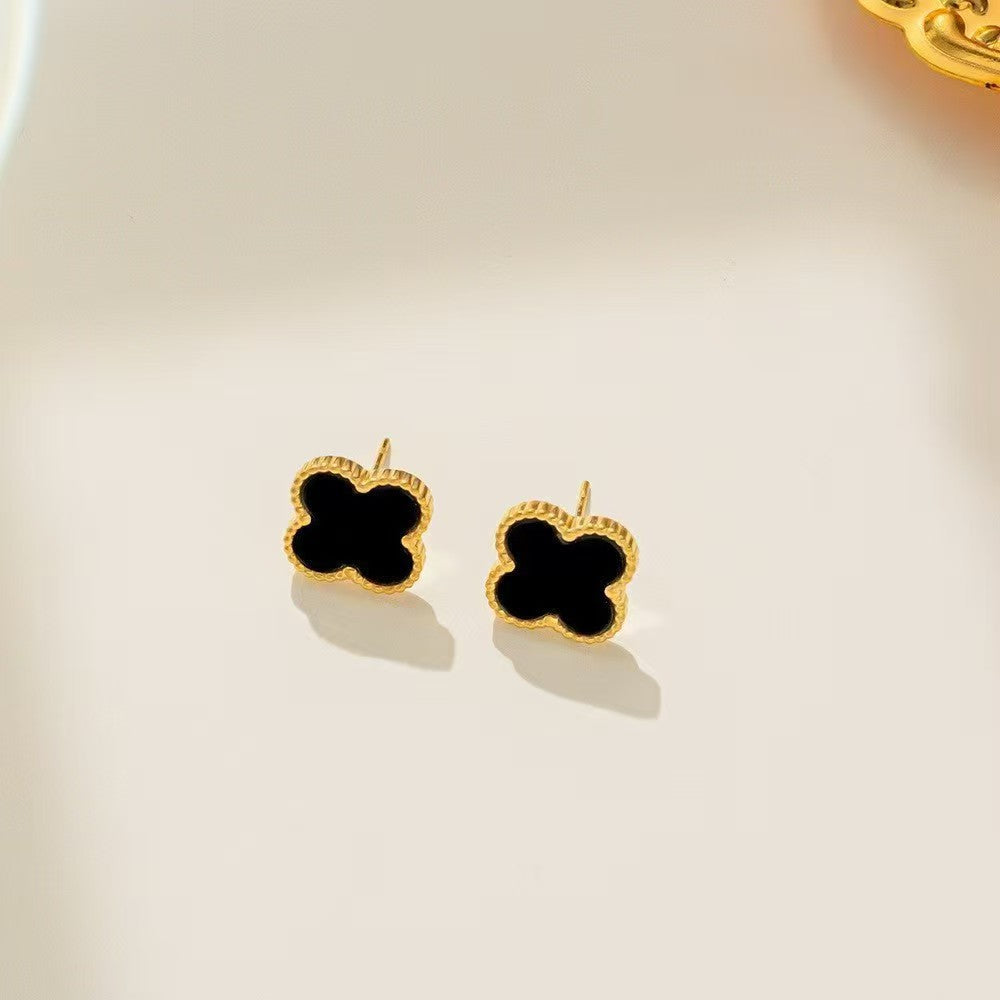 13mm Double-Sided Clover Necklace & Bracelet Set