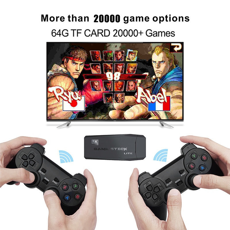 M8 Retro TV Gaming Console with Wireless Controllers