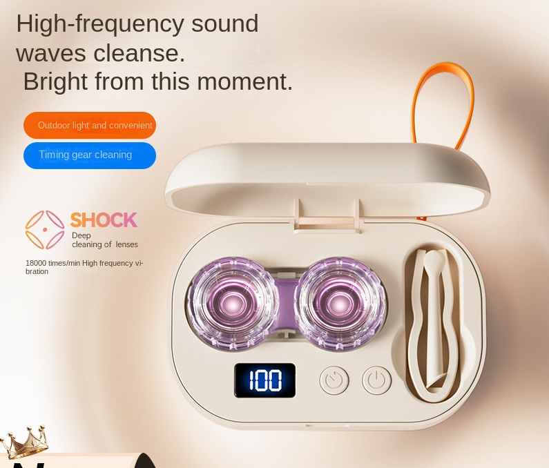 Rechargeable Contact Lens Cleaning Case