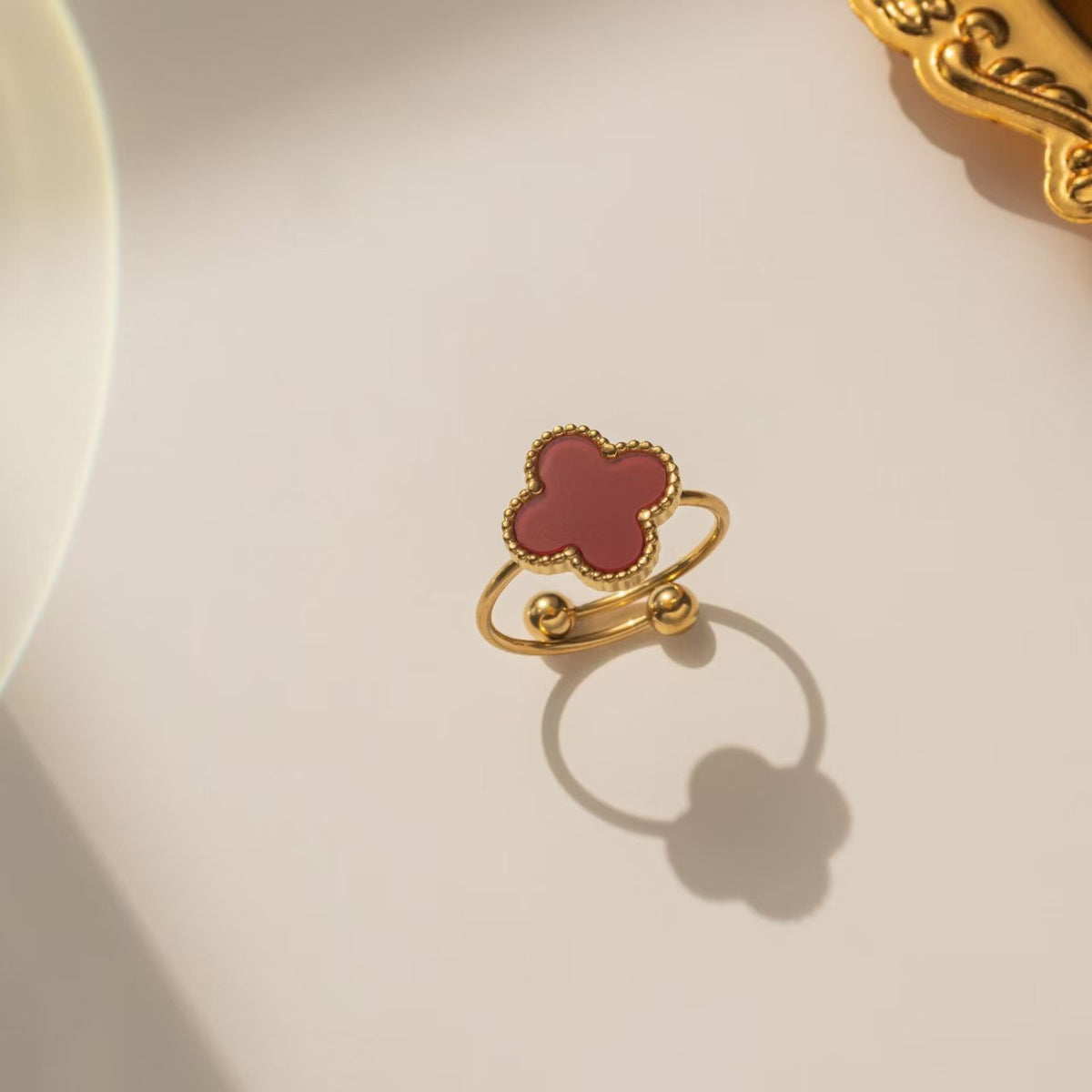 13mm Double-Sided Clover Necklace & Bracelet Set