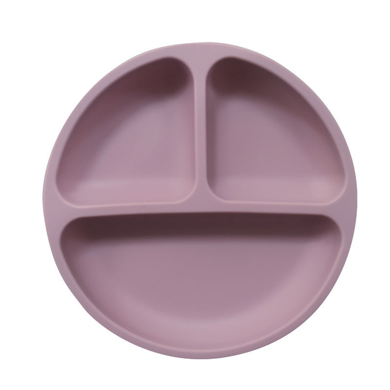 Baby Silicone Divided Suction Plate – Smiley Face Design