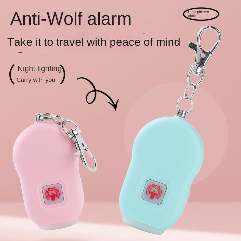 Rechargeable SOS Personal Alarm with LED Light
