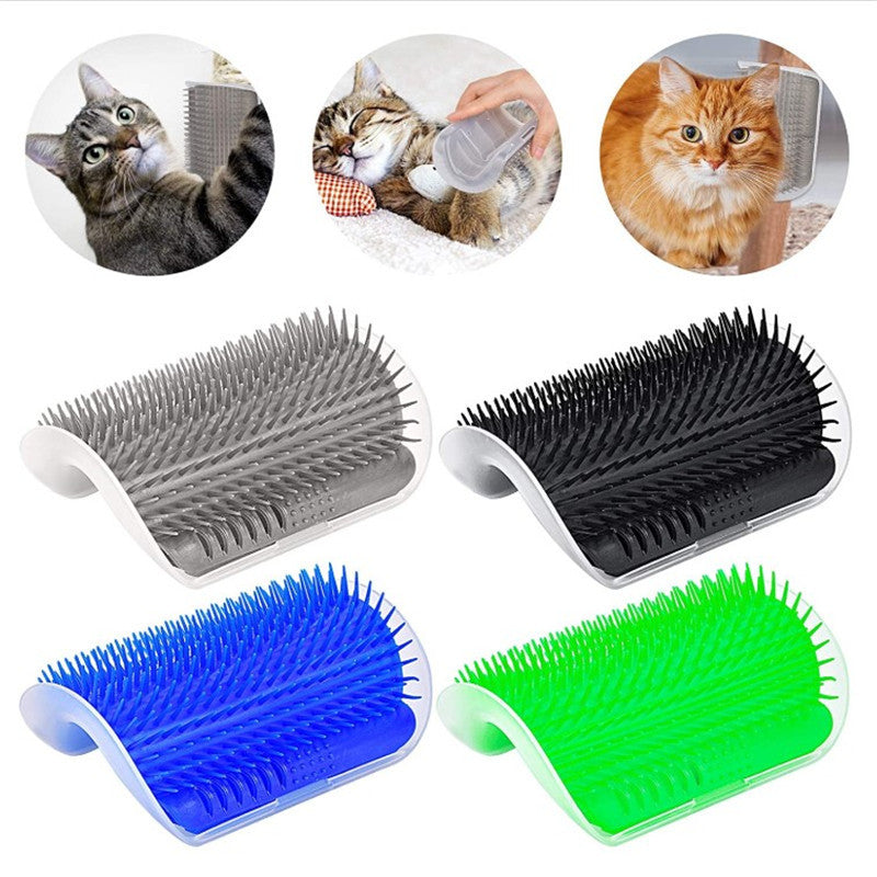Corner Cat Self-Grooming Brush & Scratcher