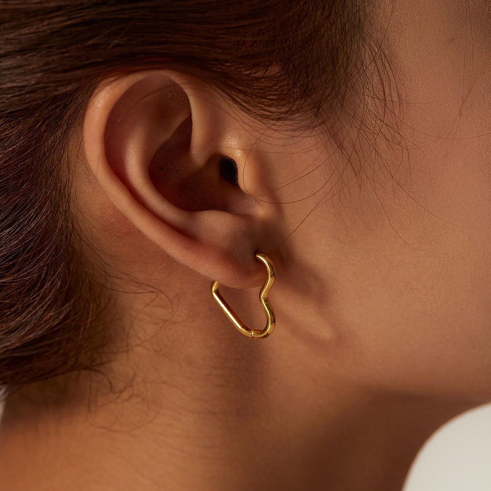 French style temperament caring earrings versatile earrings and earrings for women
