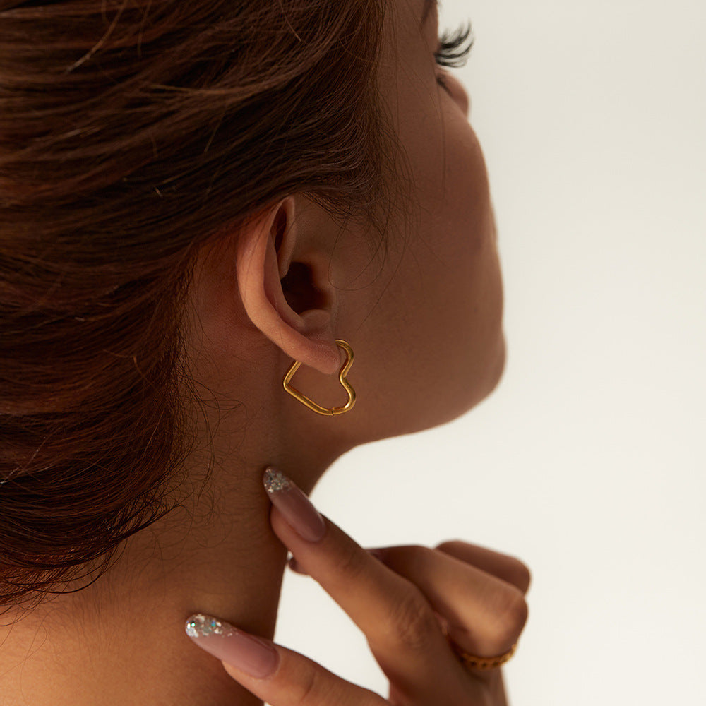 French style temperament caring earrings versatile earrings and earrings for women