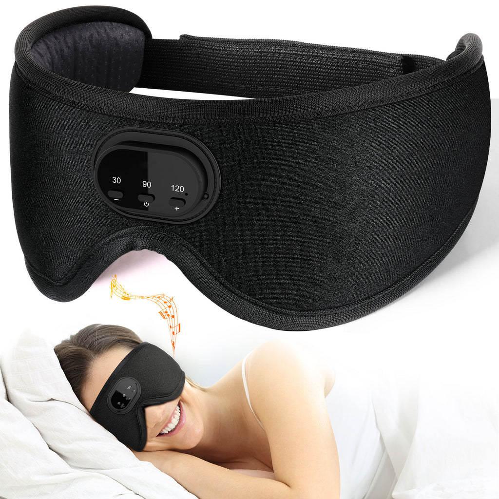 Bluetooth Sleep Mask with White Noise, 3D Eye Cups & Breathable Blackout Design