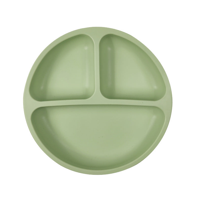 Baby Silicone Divided Suction Plate – Smiley Face Design
