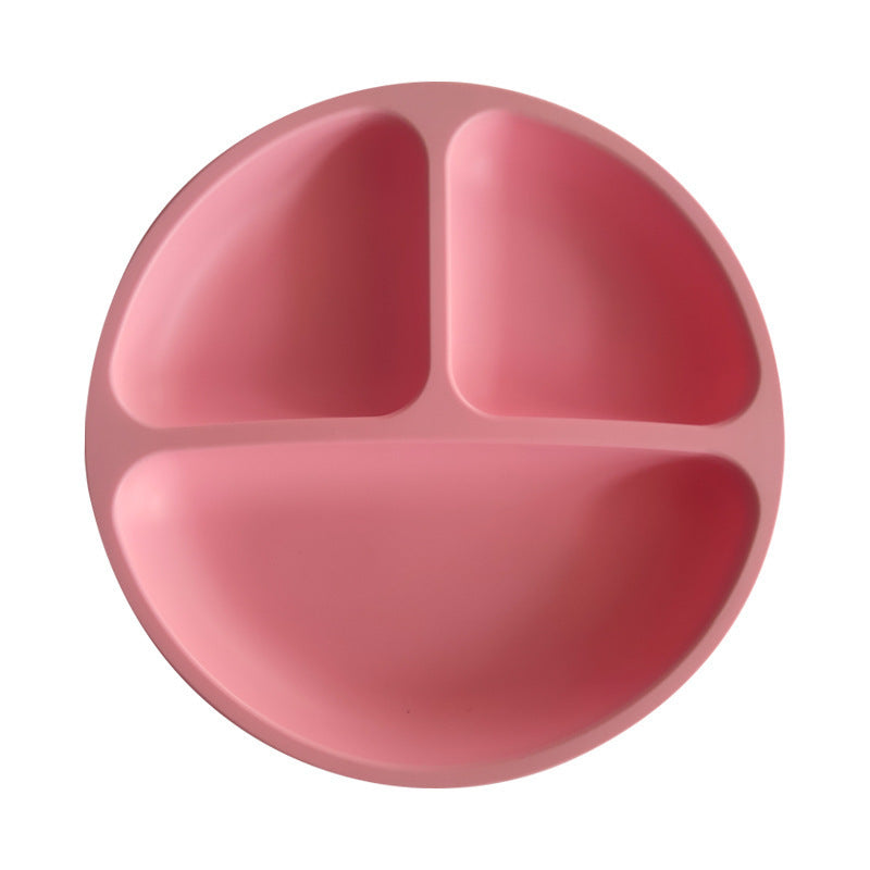 Baby Silicone Divided Suction Plate – Smiley Face Design