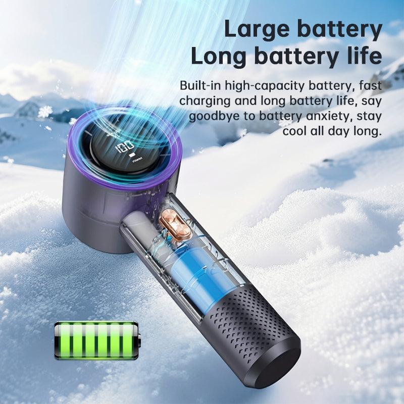 Mini Handheld Fan – 199 Adjustable Speeds for Travel, Gym & Outdoors
