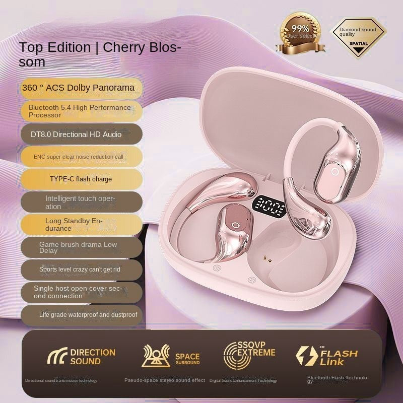 Wireless Bluetooth Ear-Hook Headphones