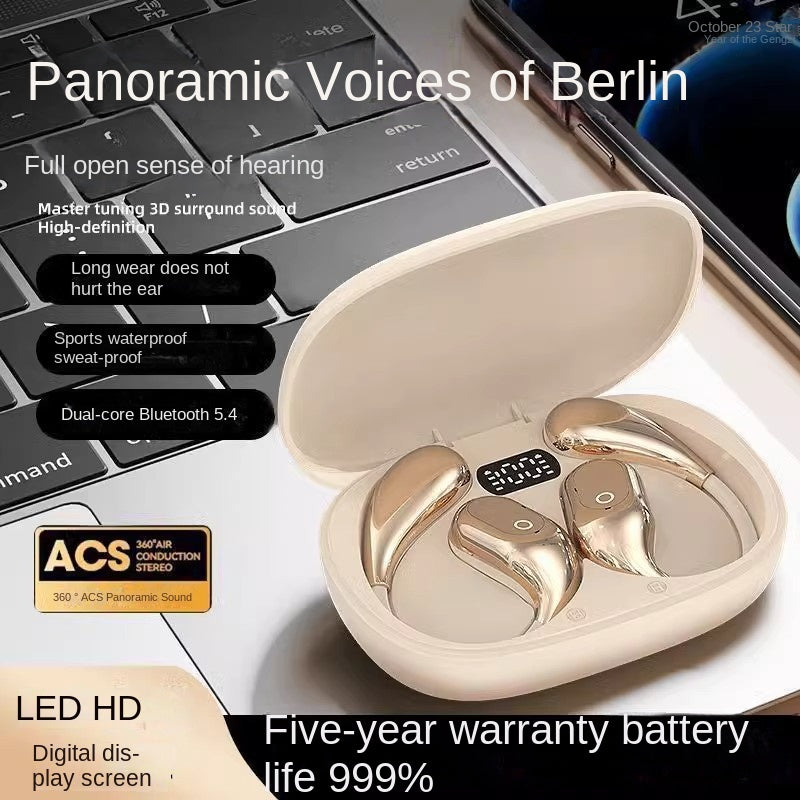 Wireless Bluetooth Ear-Hook Headphones