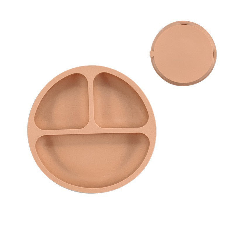 Baby Silicone Divided Suction Plate – Smiley Face Design