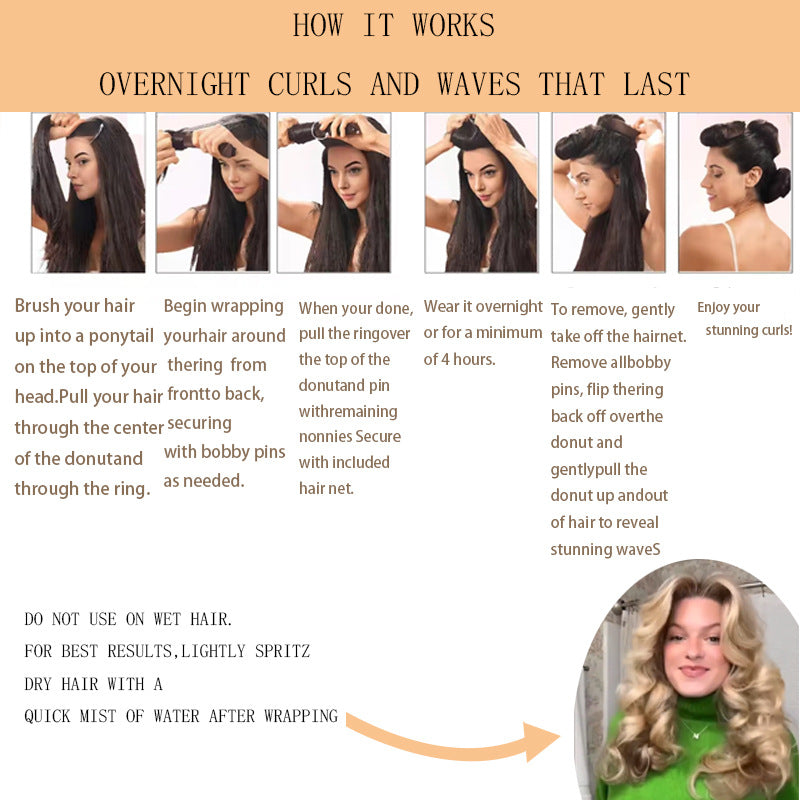 Heatless Hair Curler – Easy Overnight Waves