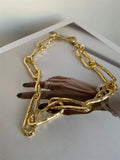 NEW Punk Metal Irregular Thick Chunky Choker Necklace for Women Girls Vintage Show Party Jewelry