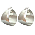 Wide Chunky Hoop Earrings – Statement Metal Design