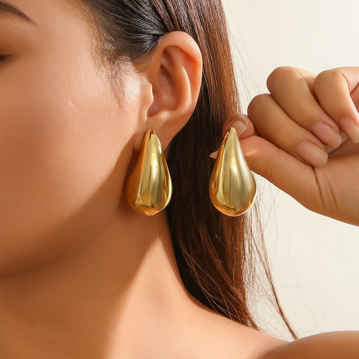 Luxe Sculpted Teardrop Earrings