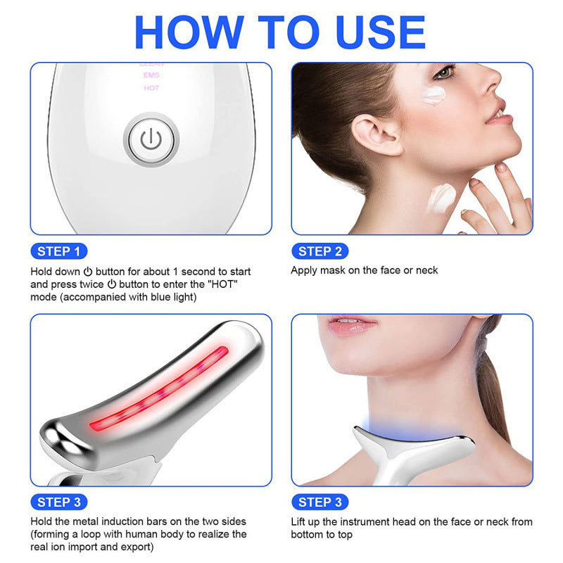 7-Color LED Facial & Neck Massager