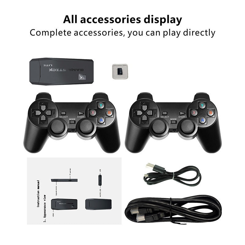 M8 Retro TV Gaming Console with Wireless Controllers