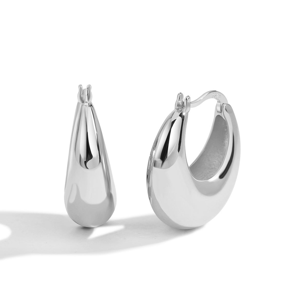 Gold-Plated Chunky Round Earrings