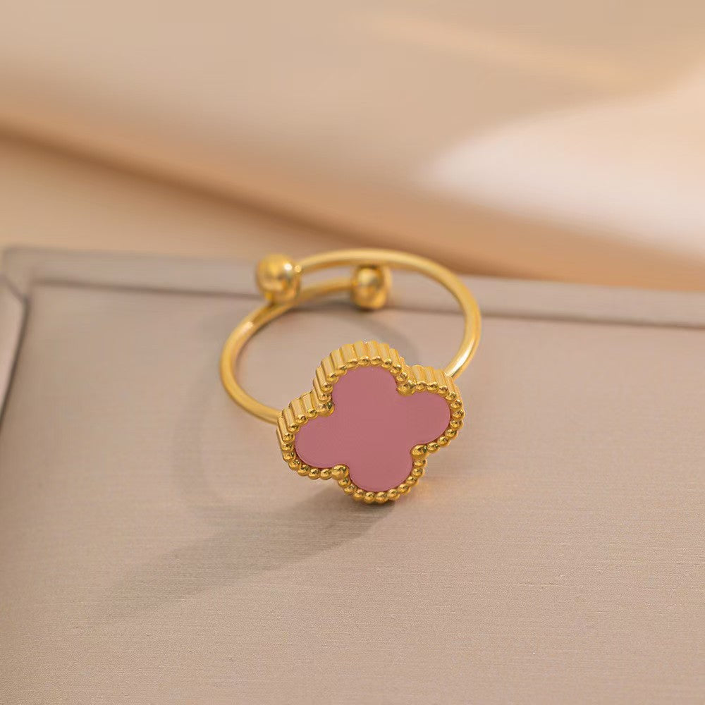 13mm Double-Sided Clover Necklace & Bracelet Set