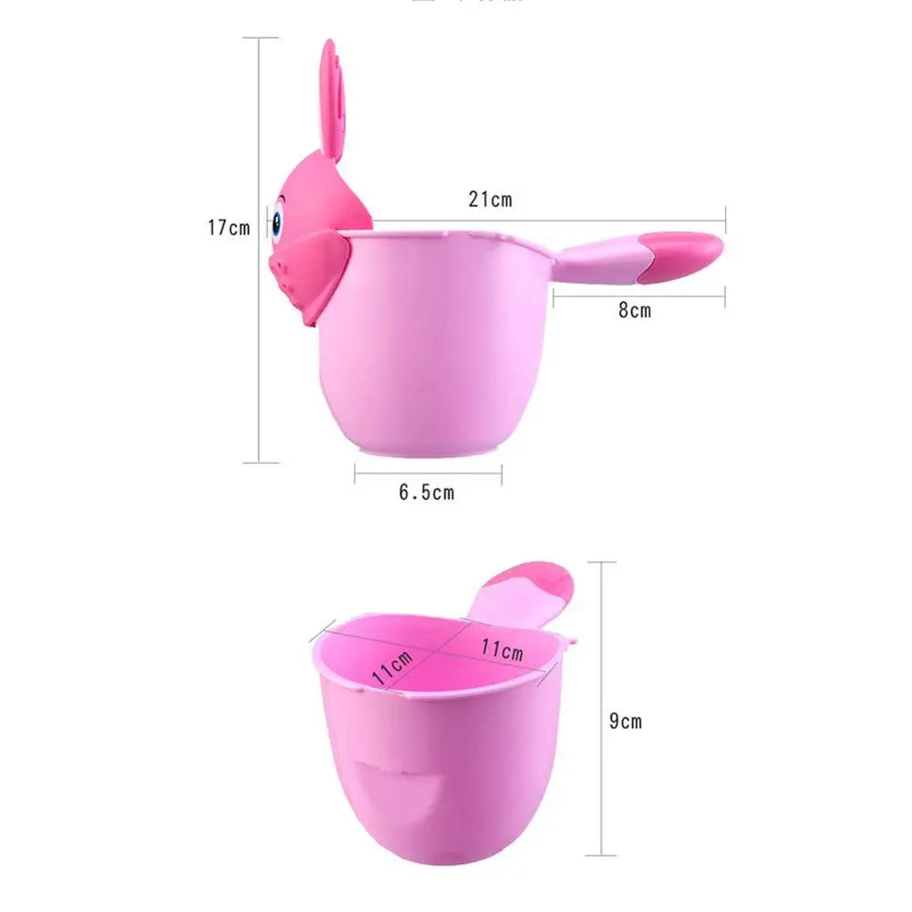 Baby Bath Rinse Cup – Cartoon Shampoo & Shower Scoop