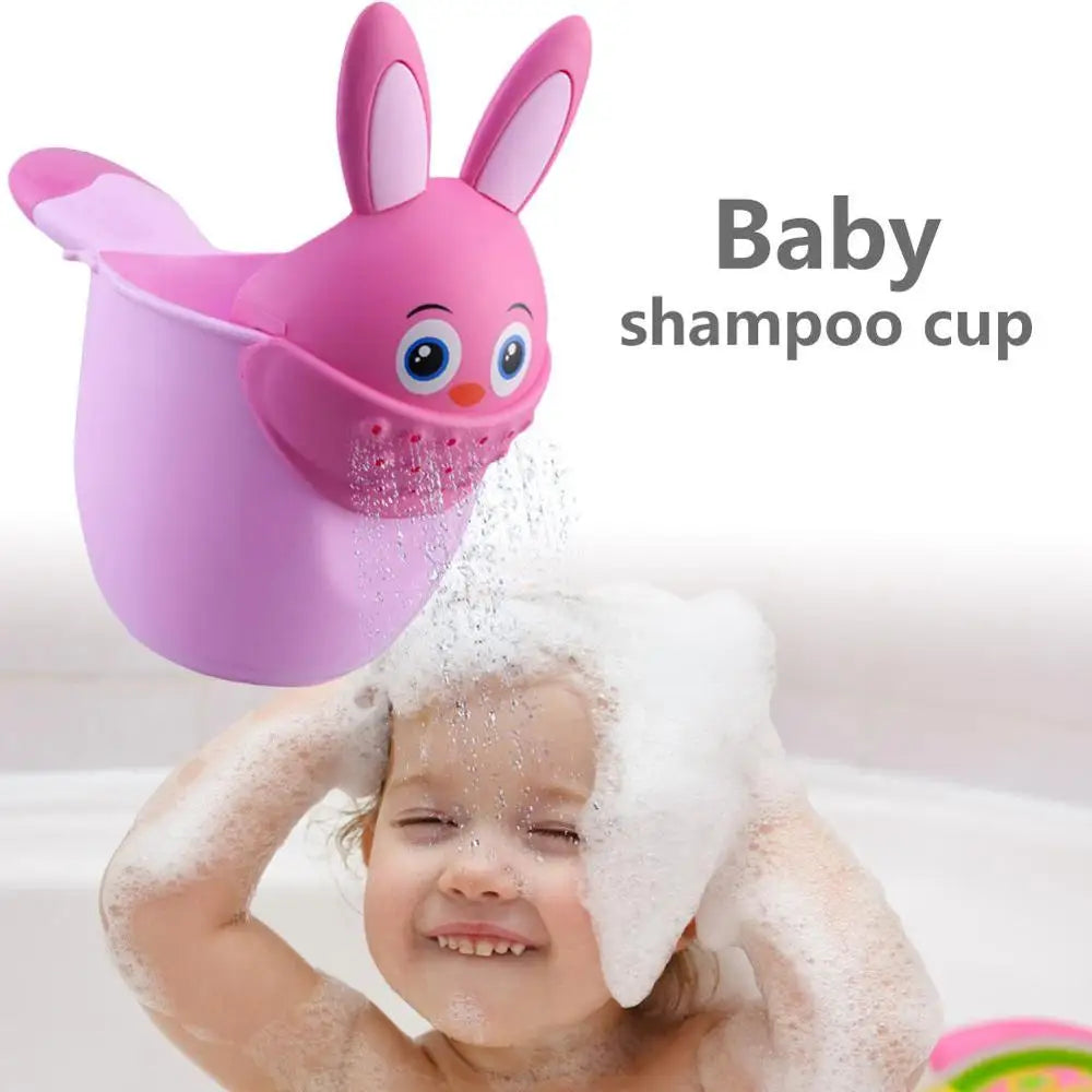 Baby Bath Rinse Cup – Cartoon Shampoo & Shower Scoop